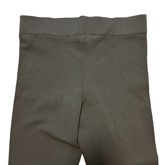 NWT ZARA High Rise Flared Leg Rib Knit Pants in Chocolate brown SZ L - Picture 6 of 11